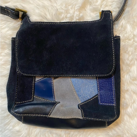 Q&A Y2K Crossbody Handbag Denim Velvet Vibe - Picture 10 of 10